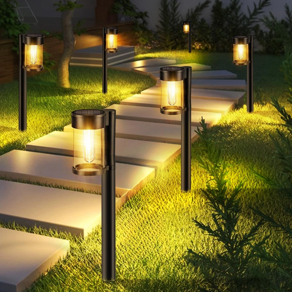 Mancra Solar Pathway Lights 10 Pack Warm White