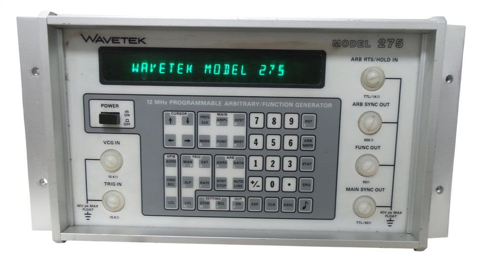 Wavetek Model 275 Programmable Arbitrary Function Generator - Free Shipping