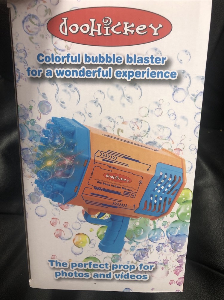 Doohickey Bubble Blaster Bubble Making Gun 1000’s Of Bubbles Fast