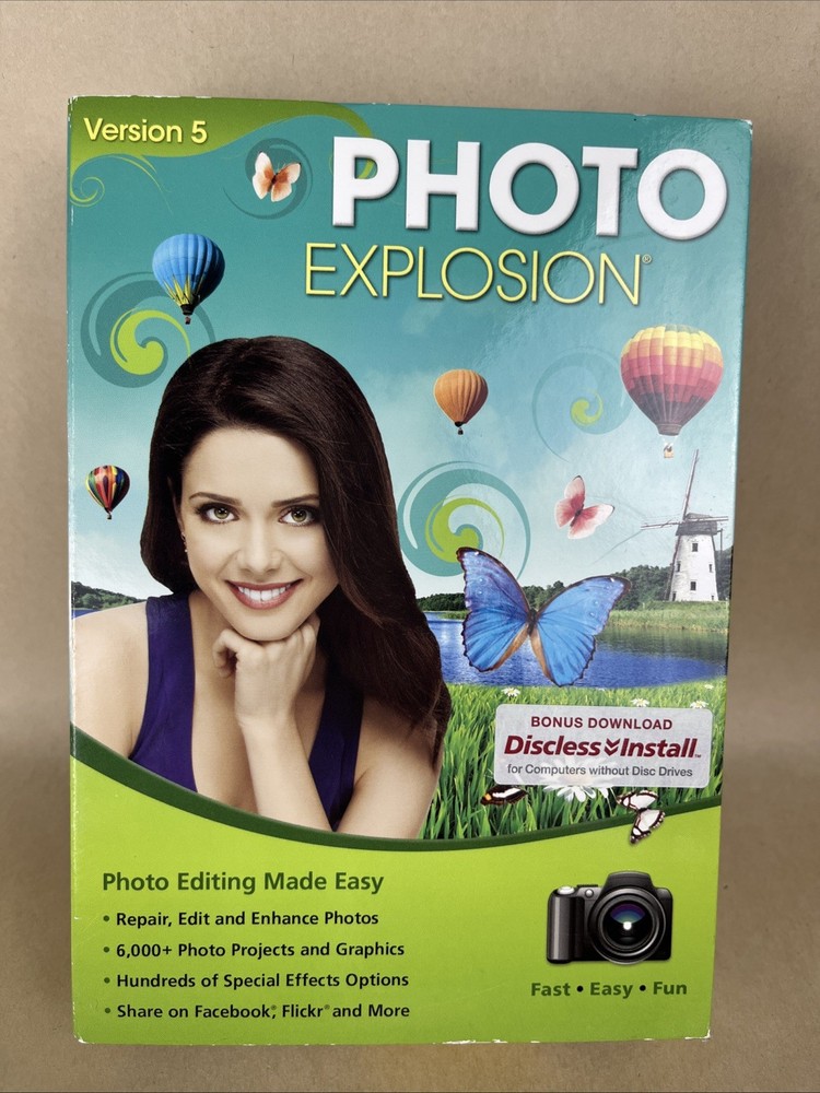 New Sealed PHOTO EXPLOSION Version 5 - Photo Editing Software