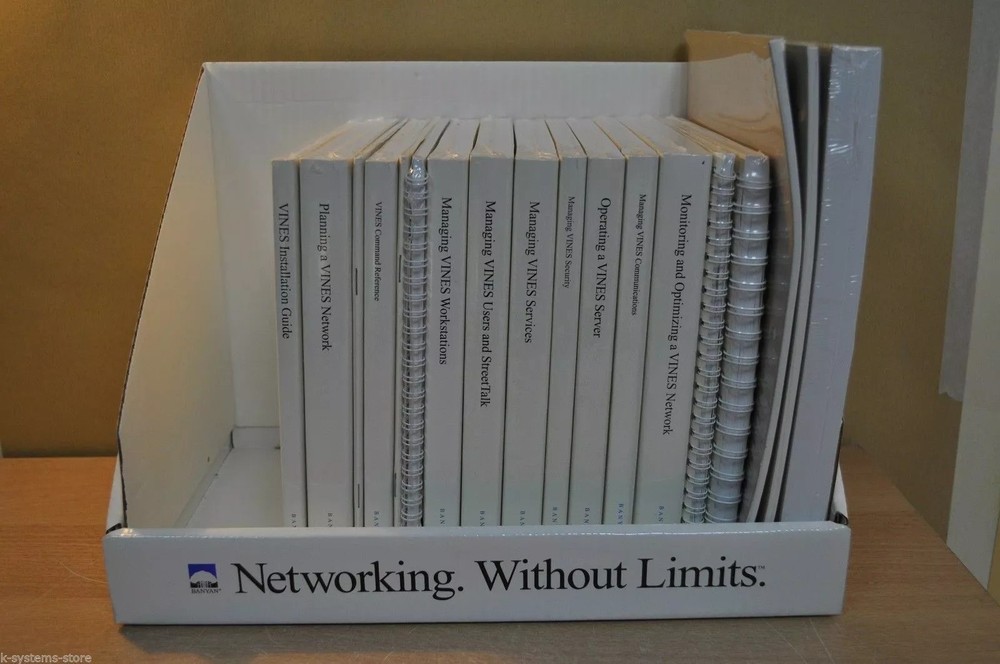Banyan Vines, Computer Network Operating System Vers. 5.5, COMPLETE SET, NEW !