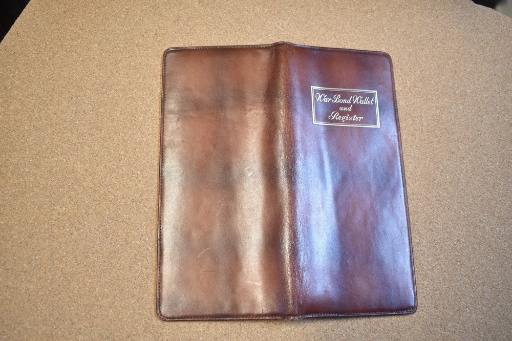 WW2 Era War Bond Wallet and Register