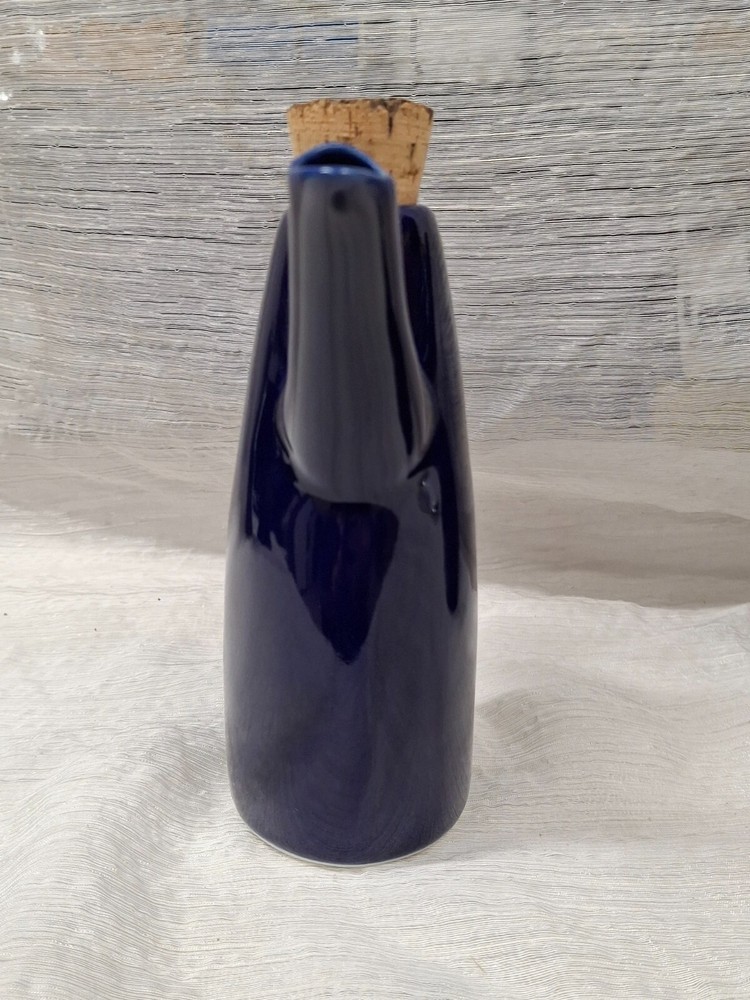 Michael Lambert Pottery Cruets - Cobalt Blue Signed