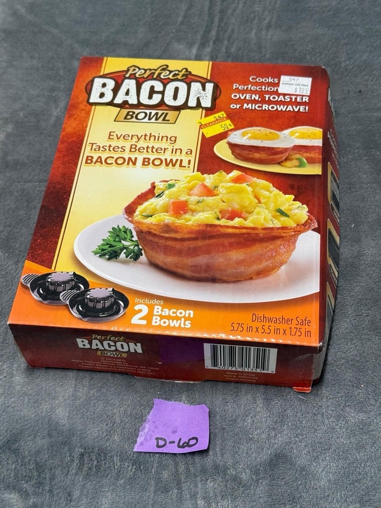 perfect bacon bowl 2 pack oven toaster microwave