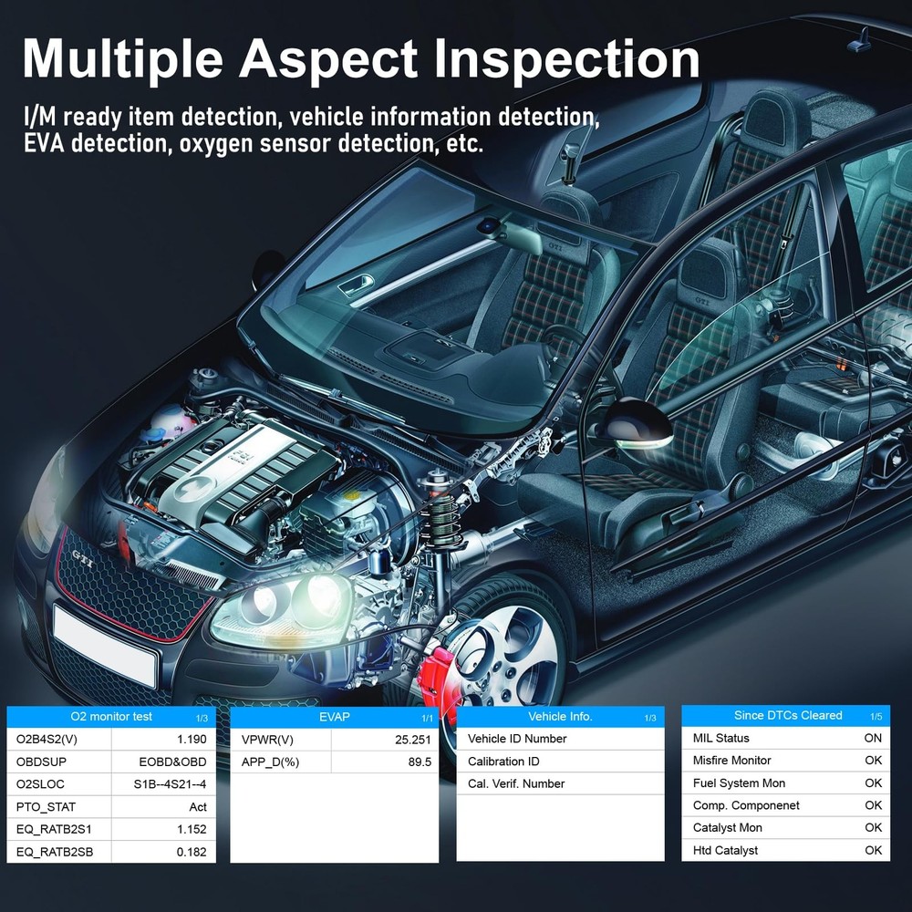 🔥SALE OBD2 Car Scanner Diagnostic Tool Code Reader Battery EVAP O2 Sensor Test