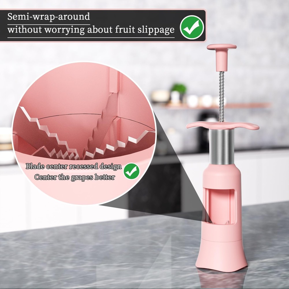 Grape Cutter Tool Grape Slicer Kitchen Gadget Cuts Grape & Tomato & Blueberry...
