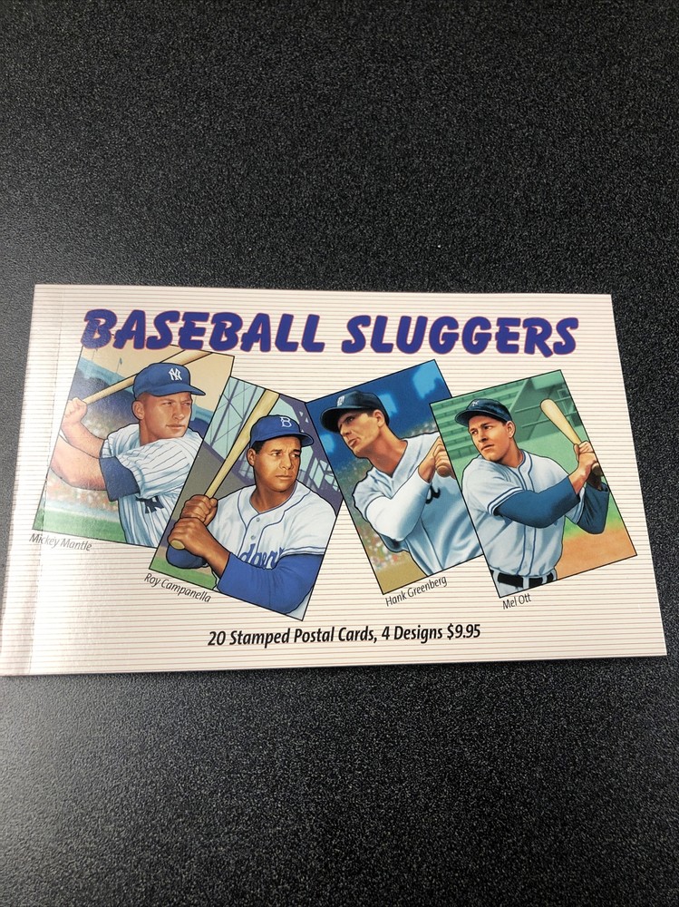 USPS Basebalk Sluggers Stamped Postal Card