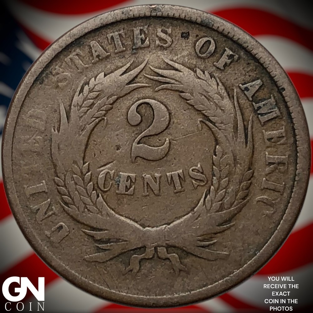 1865 2 Cent Piece Y8305