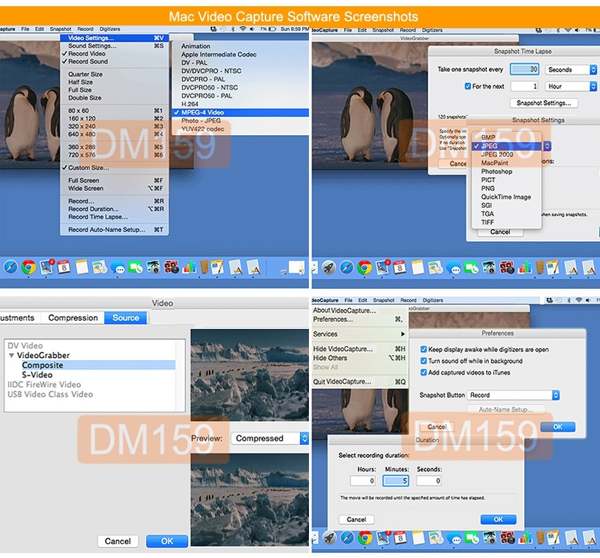 Premium USB-Basd Video Audio Recorder w/Capture Editing Software For PC Mac OS