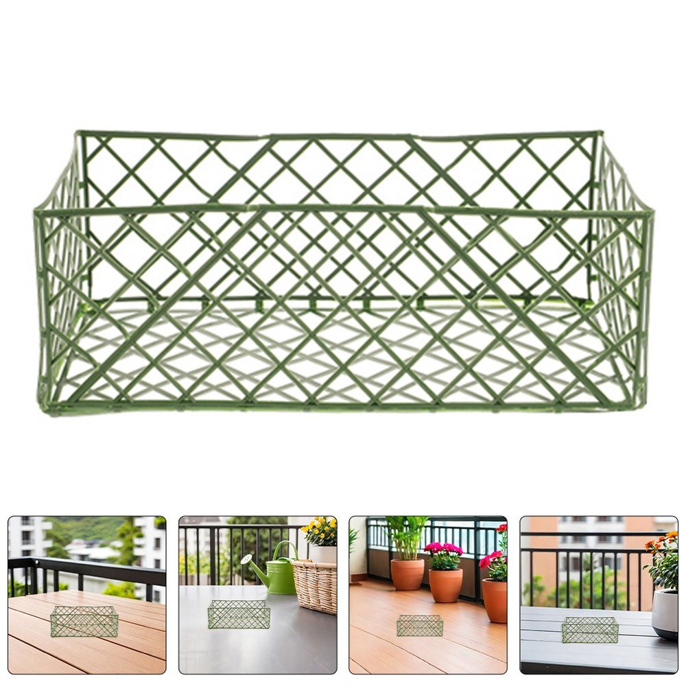 10 Pcs Rectangular Floral Trays Plastic Centerpiece Base Arrangement Holder