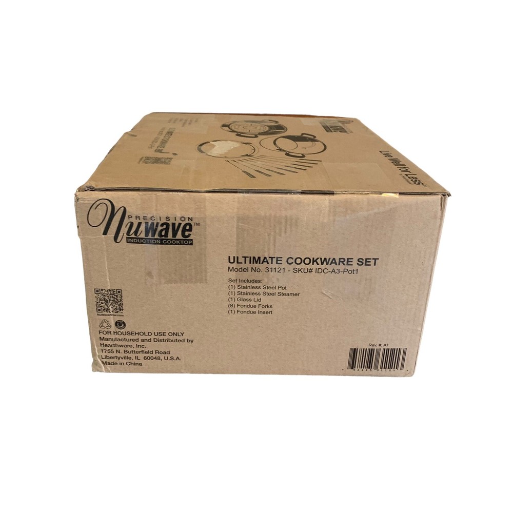 Nuwave Precision Induction Cookware Set Ultimate Stainless 31120 New Open Box