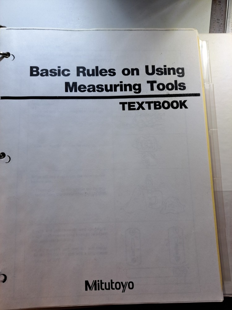 Mitutoyo Dial Indicators Catalog & Tool Training Binder Technical Info