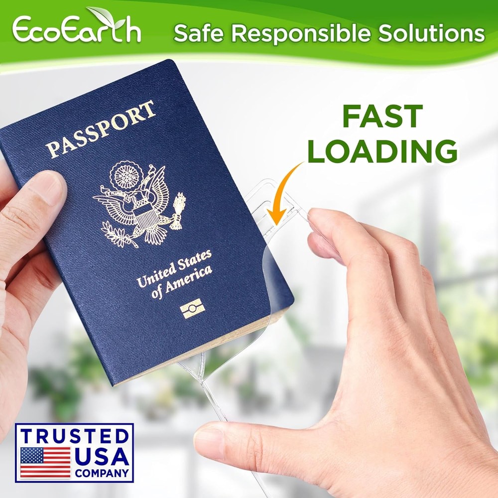Passport & Identification Card Holders with Soft Edge (Clear, 4x6 Inch, 10 Pack)