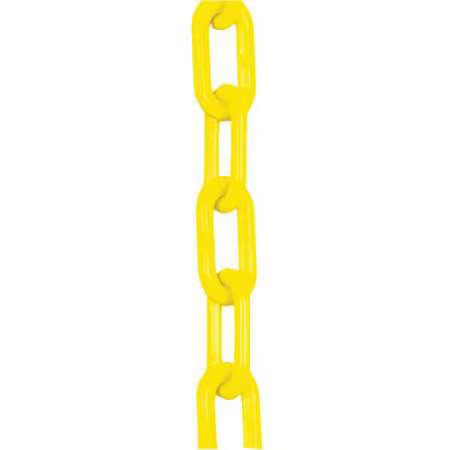 Plastic Chain, Yellow, 100 Ft Length, Gloss, 80002-100