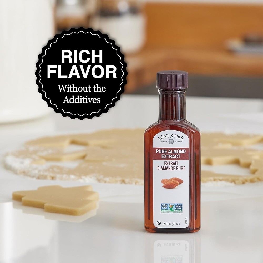 Almond Extract 2 Fl Oz - No Artificial Ingredients, Perfect for Baking