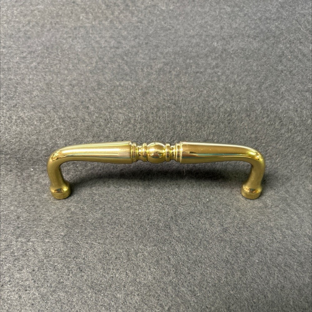 3-1/2" Ornate Pull Solid Brass