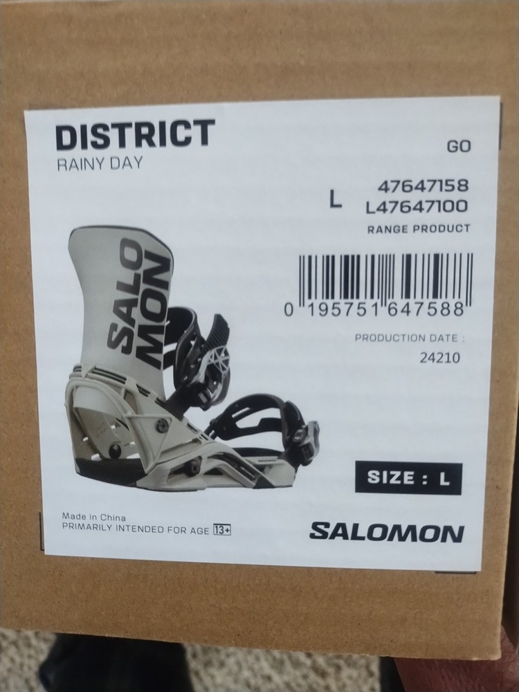Salomon District Snowboard Bindings, Large -Brand new