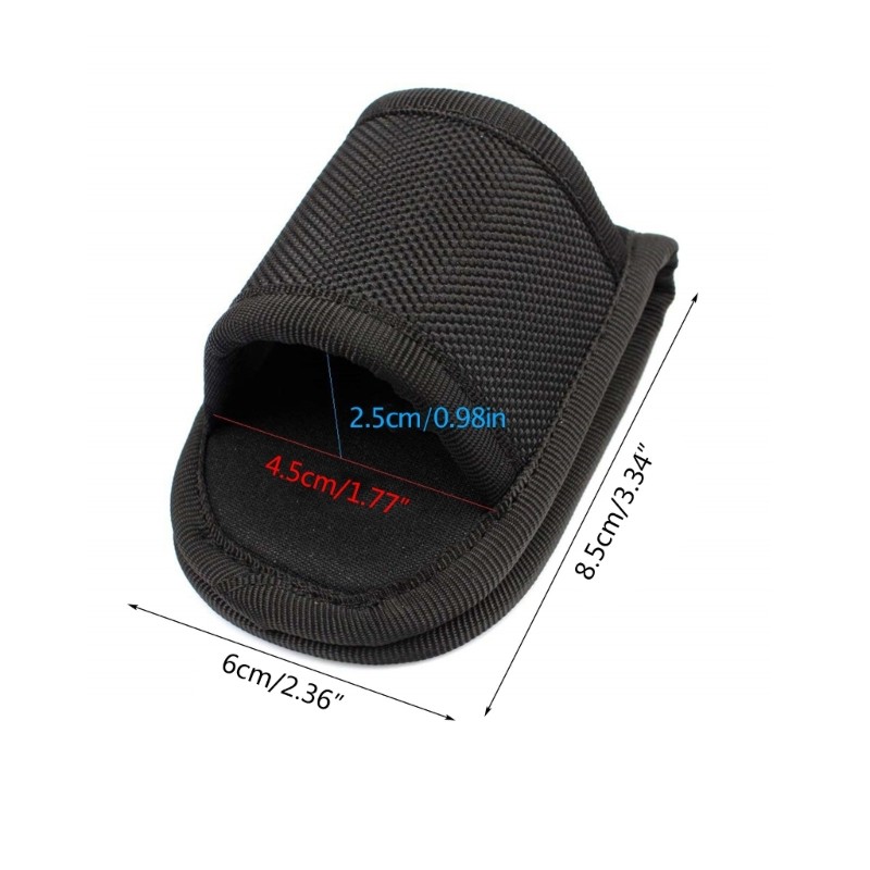 Open Top D Cell Compact Light Holder Camping PU Leather Flashlight Pouch Holster