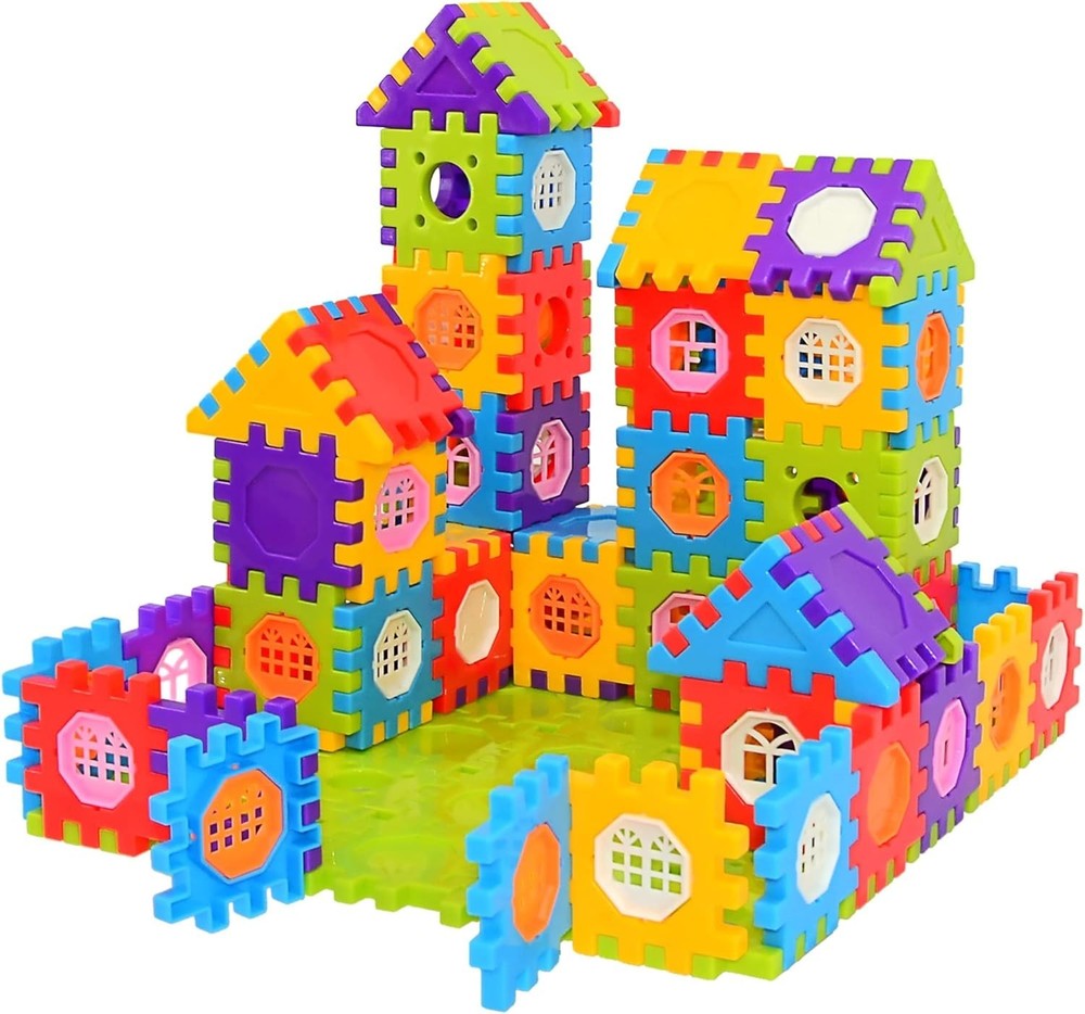 180 Pcs Interlocking Blocks Set - Ignite Imagination & Promote STEM Learning