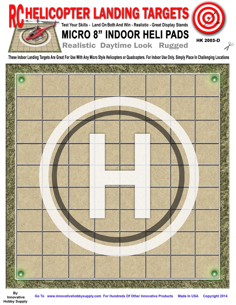 Landing Pads Targets Fits Micro RC Helicopter & Quadcopter Heli Drones