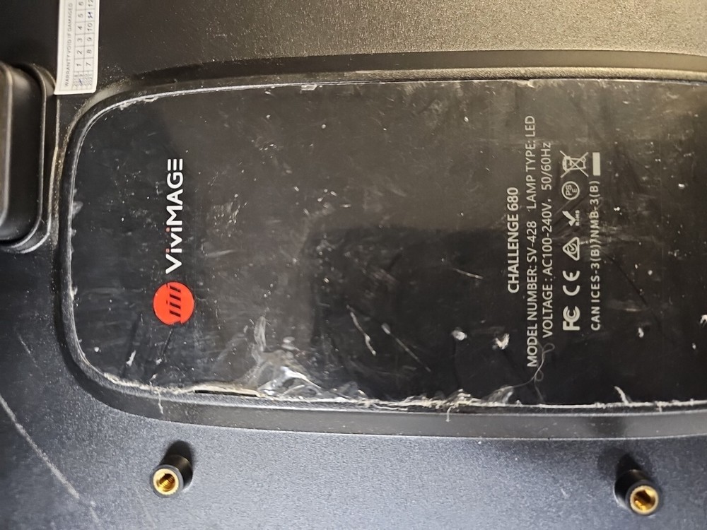 vivimage Challenge 680 projector Sv-428 Tested Working