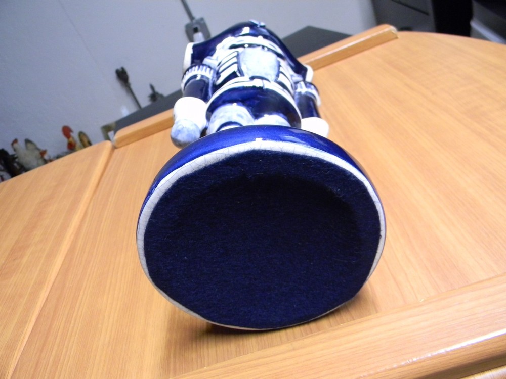 14" Glazed Ceramic Nutcracker Decor Display