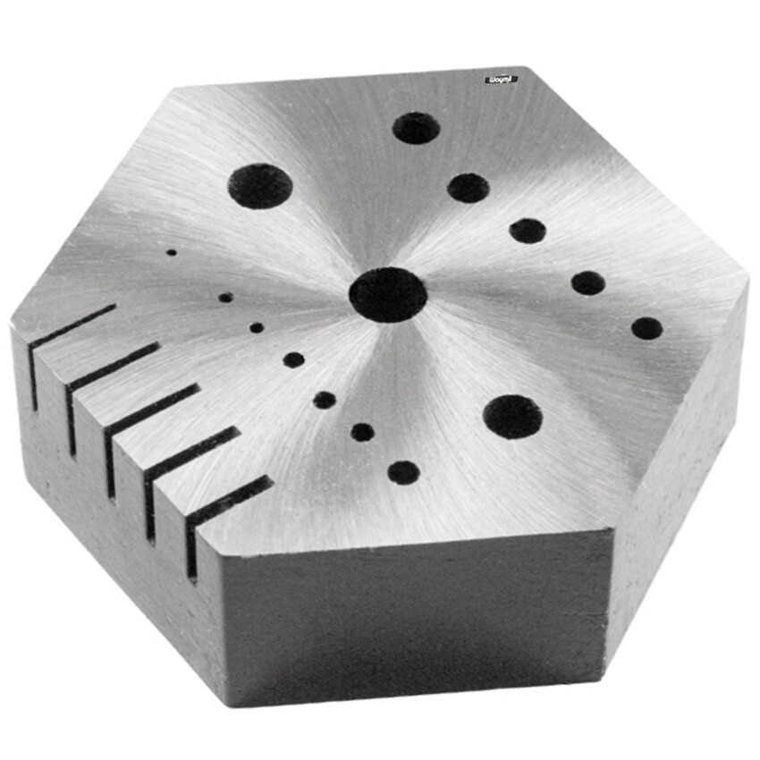 Hexagonal Riveting Anvil Jeweler Multi-Functional Bench Hex Steel Block Drilling