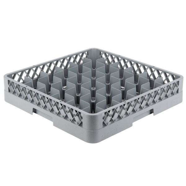 2 PACK Restaurant Dishwasher Full-Size Glass Rack with 36 Compartments