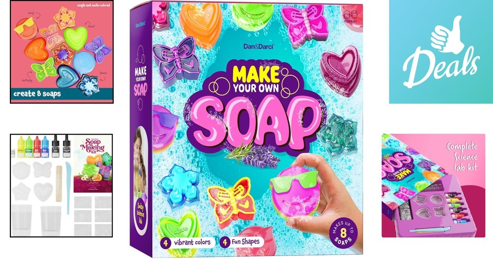 Creative Soap Making Kit for Kids - Educational Fun & STEM Activity - Age 6-12