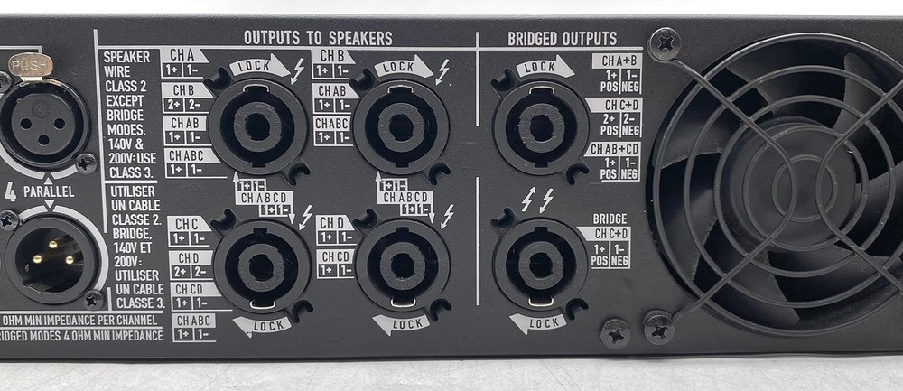 QSC PLD4.3 4-CH 2500W DSP PROCESSING POWER AMPLIFIER