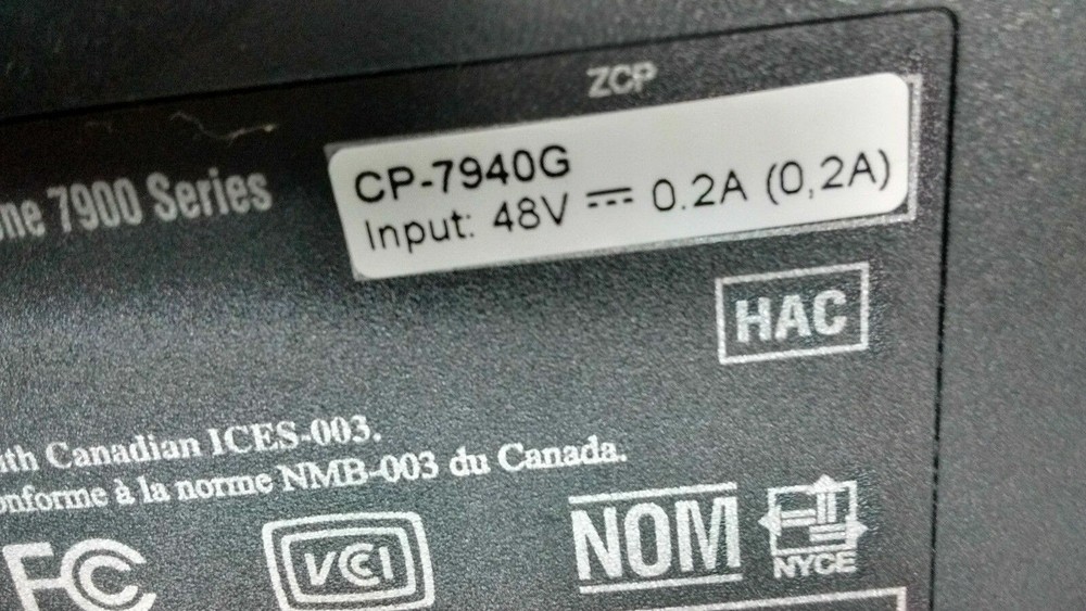 Cisco Systems CP-7940G VoIP, SCCP, SIP, MGCP Phone Multi-Protocol