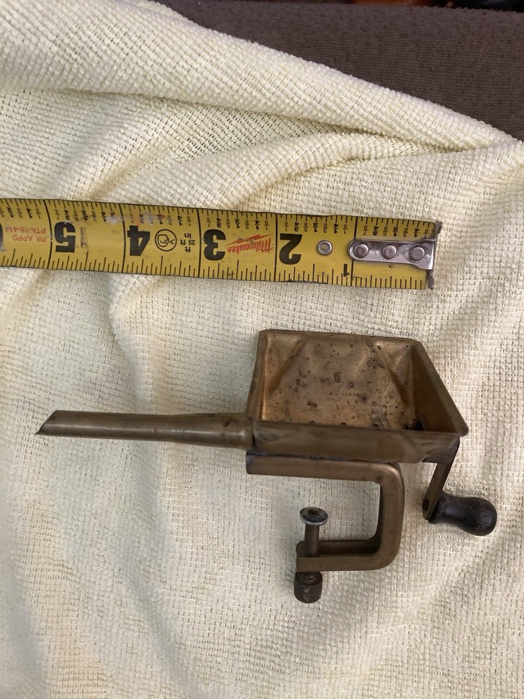 vintage brass cigarette rolling machine