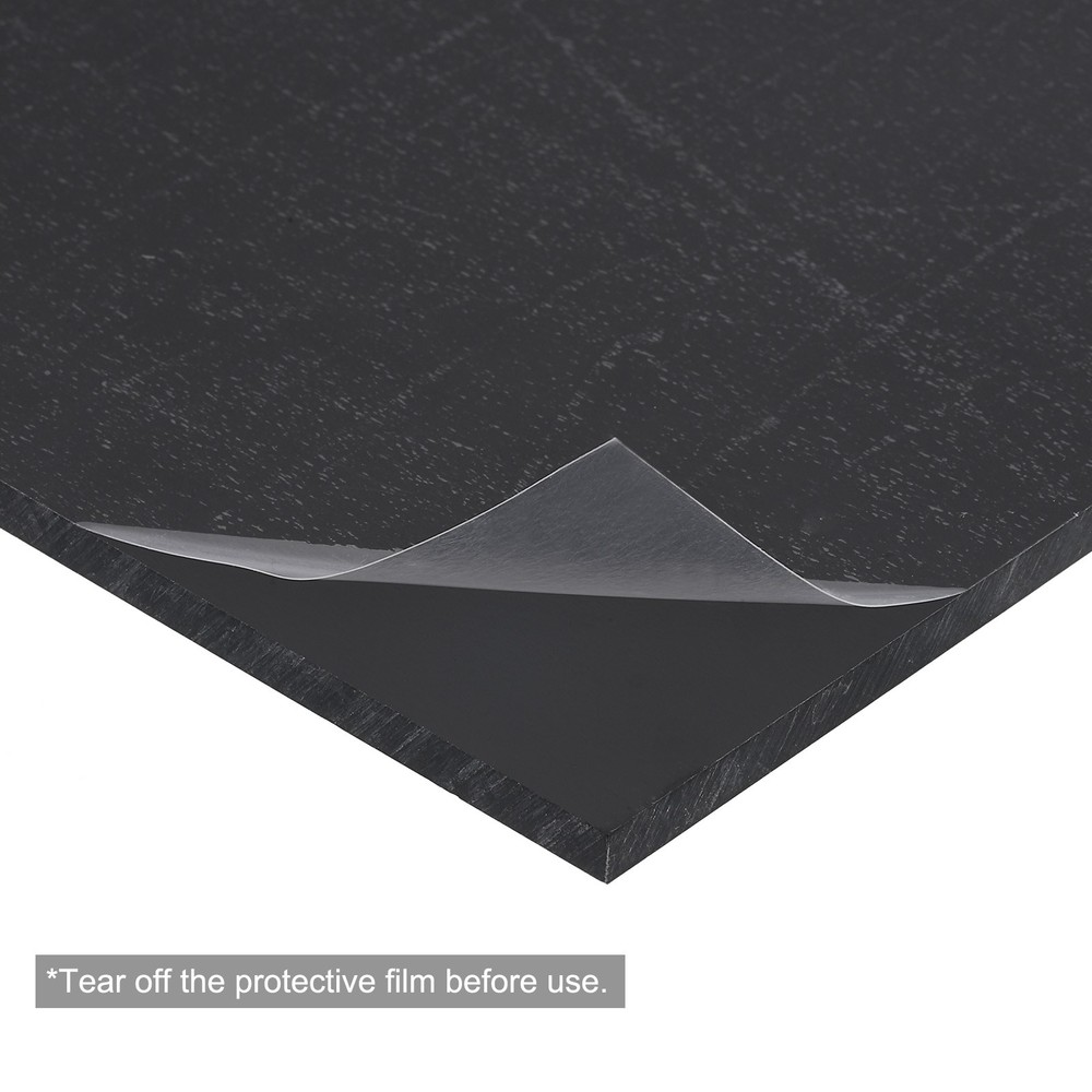 ABS Plastic Sheet 7" x 4" x 0.2" ABS Styrene Sheets Black 1 Pcs