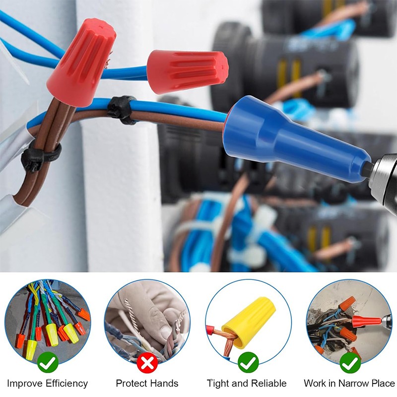 Wire Twisting Spinner Tool Wire Spin Driver Twister Nut Wire Connector Socket
