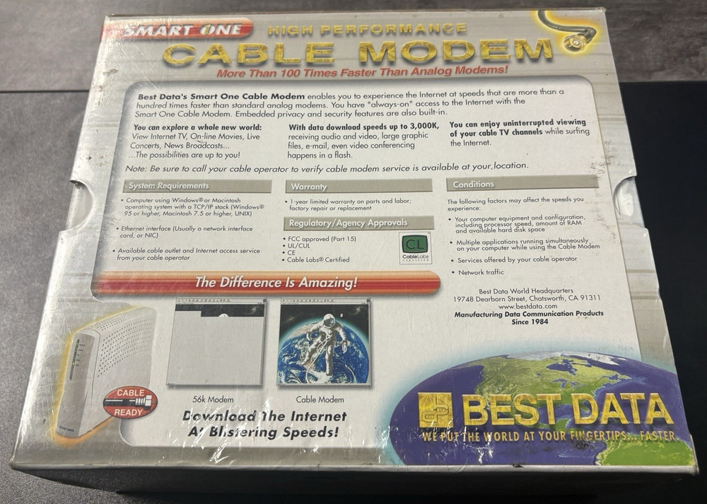 Best Data - Smart One, High Performance Cable Modem CMX110