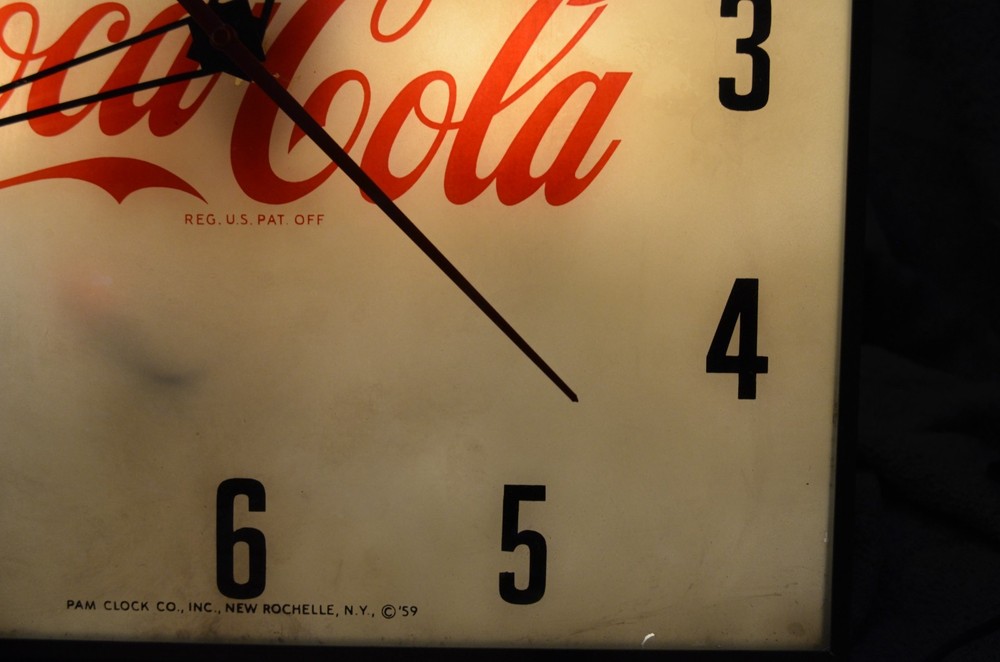 Coca Cola, Pam Clock Company, 1959