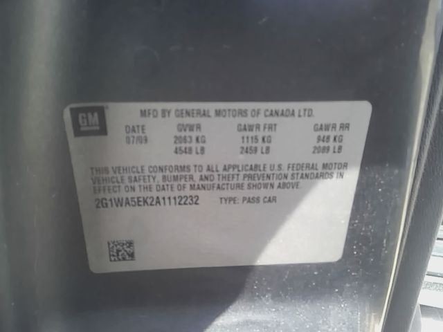 IMPALA 2010 Fuse Box Cabin 6491