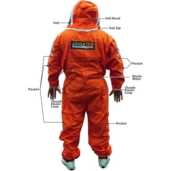 Adult White Bee Suit Medium - Complete Protection, Durable