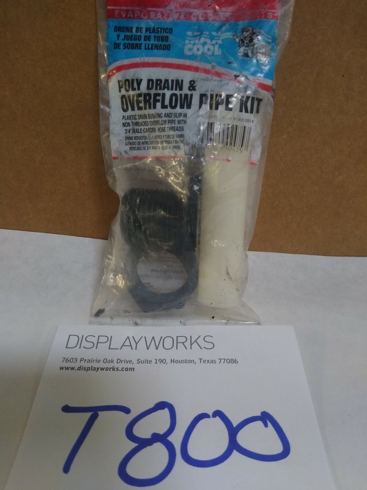 Dial 92475 Poly Drain/Smooth Overflow Pipe Kit