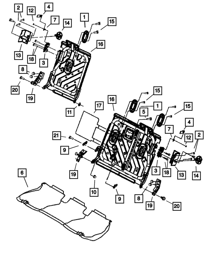 Genuine Mopar Screw 5139633AB