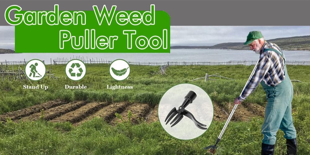 Stand Up Weed Puller Claw Tool Garden Root Remover Foot Pedal Digging Tool