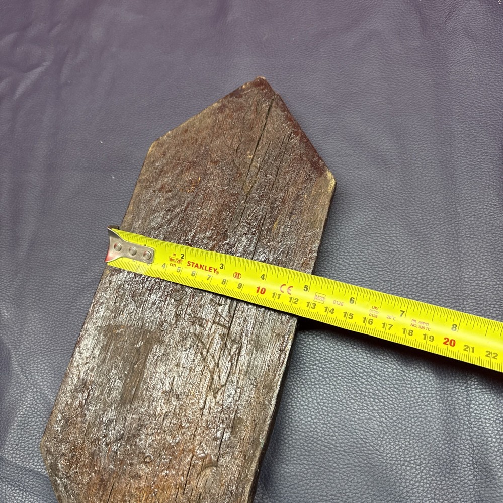 Very Old craved wood panel plaque ,