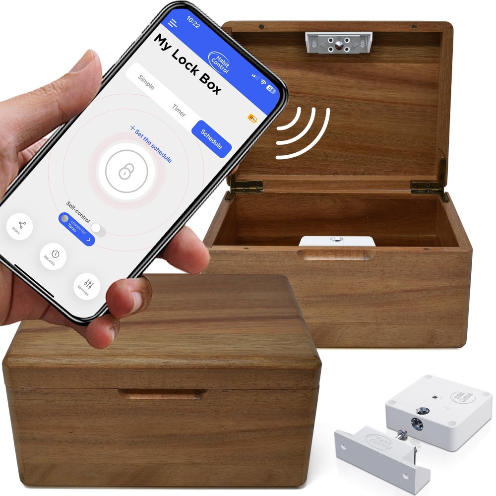 Timed LockBox Habit Control App -  Schedule Lock Box - Time Locking Container