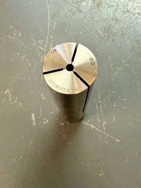 Hardinge 9B 1/8" Round Collet w/Internal Threads
