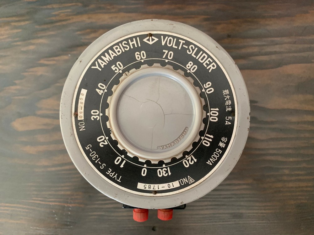 YAMABISHI S-130-5 Variable Transformer Volt Slider