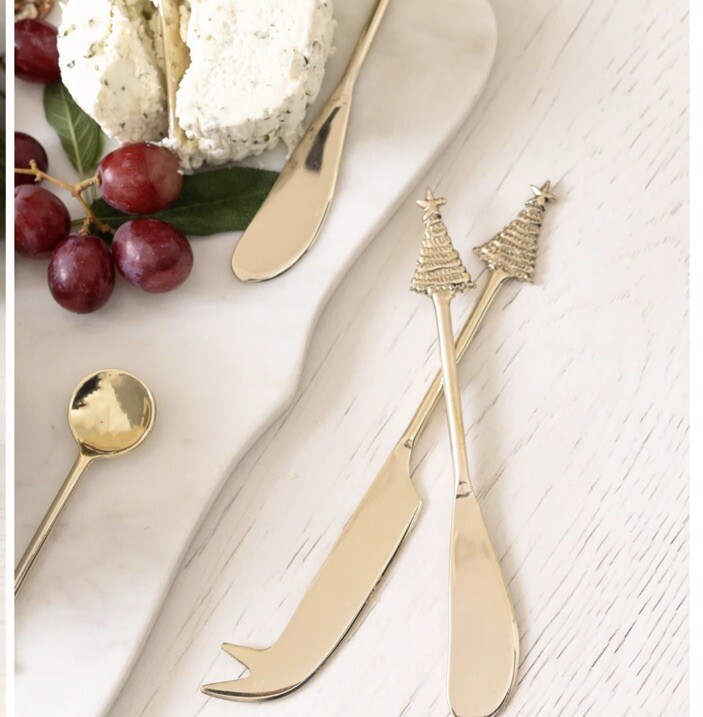 2 Pcs Mary Square Home Witty Cheese Knife Set, NEW