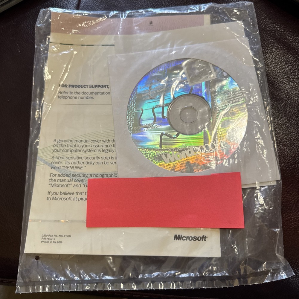 Microsoft Word 2000 New and Sealed