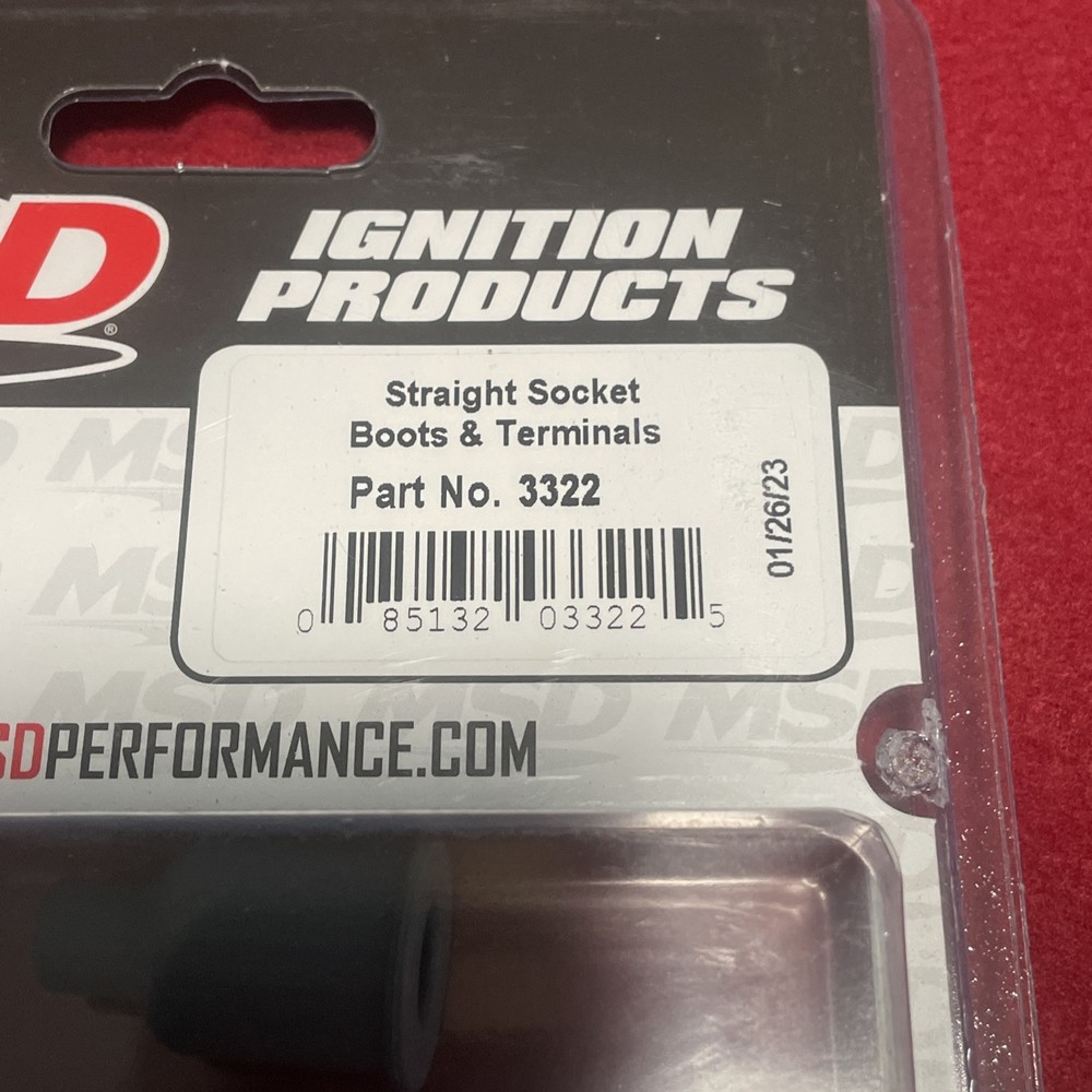 MSD 3322 Replacement Straight Socket Boots & Terminals - Pair