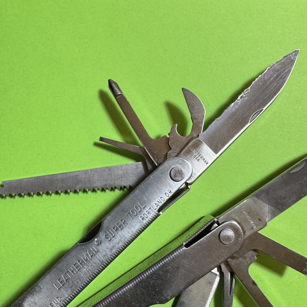 Leatherman Super Tool Plier Multi Tool Pocket Knife Stainless EDC #852