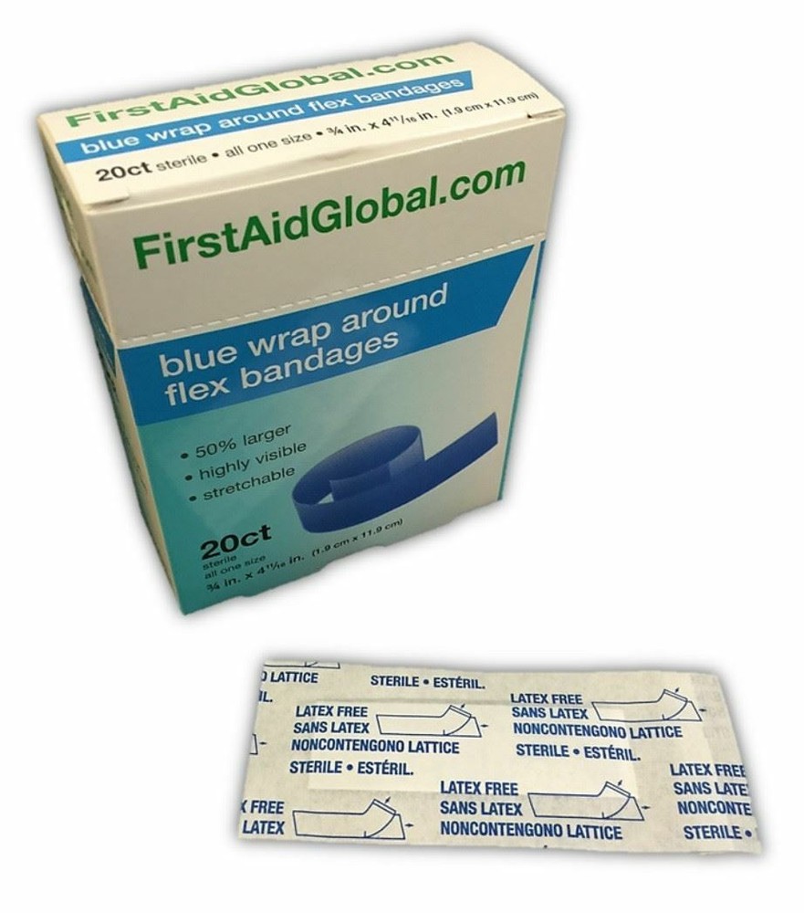 Blue Wrap-Around Flex Bandages Case